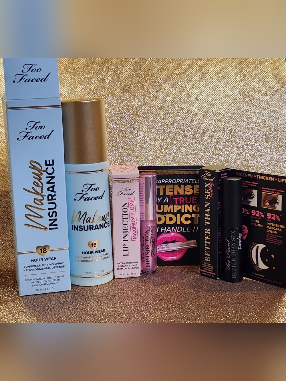 Too Faced Bundle - Setting Spray, Lip Plumper & Mascara Primer - New In Box